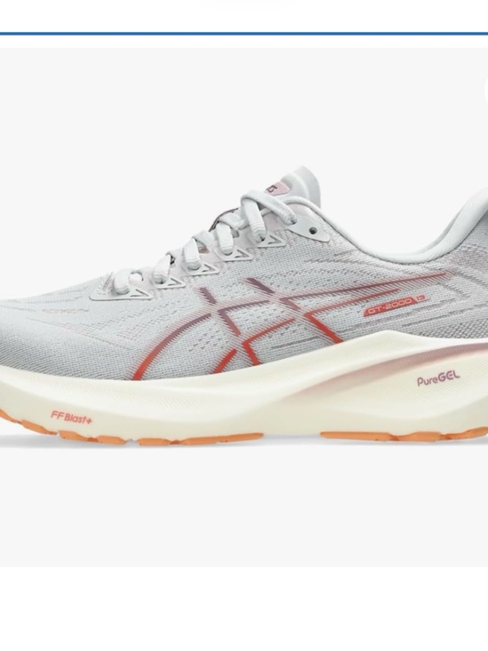 Asics Shoes - ASICS GT-2000 Women's Light Gray and Coral Running Shoe